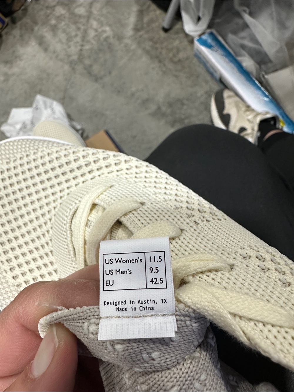 Suavs Knit Lace-Up Slip-On Sneakers in Cream - Picture 2 of 5